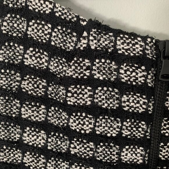 Milly textured metallic tweed shift sleeveless lined knee length dress - Picture 8 of 12